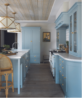 light blue and boho kitchen paint colors 