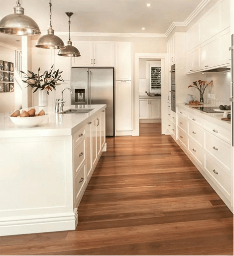 kitchen with white paint color modern