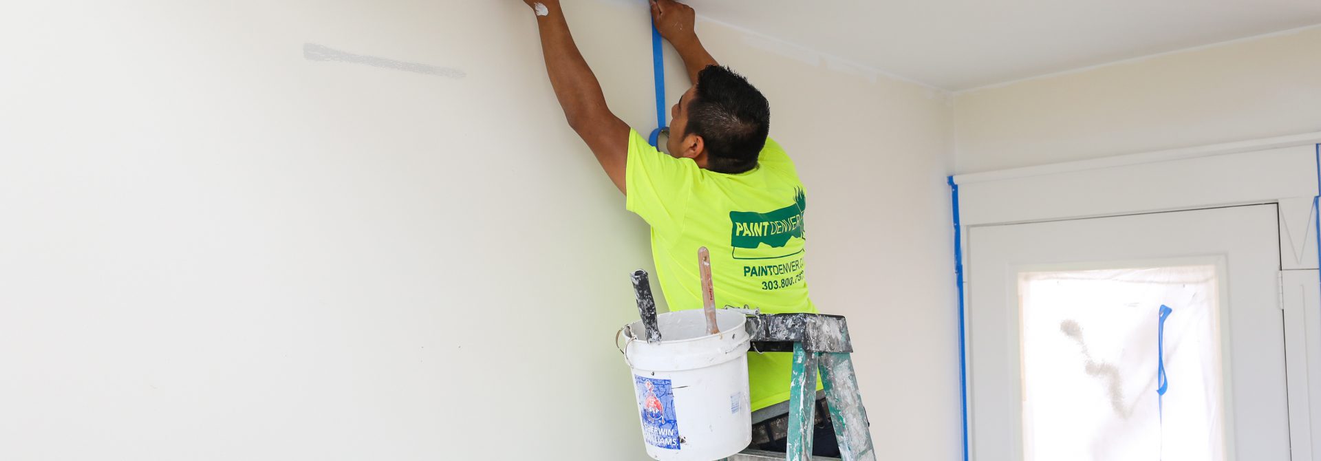 process of prepping a home for painting the interior of a home and skim coating