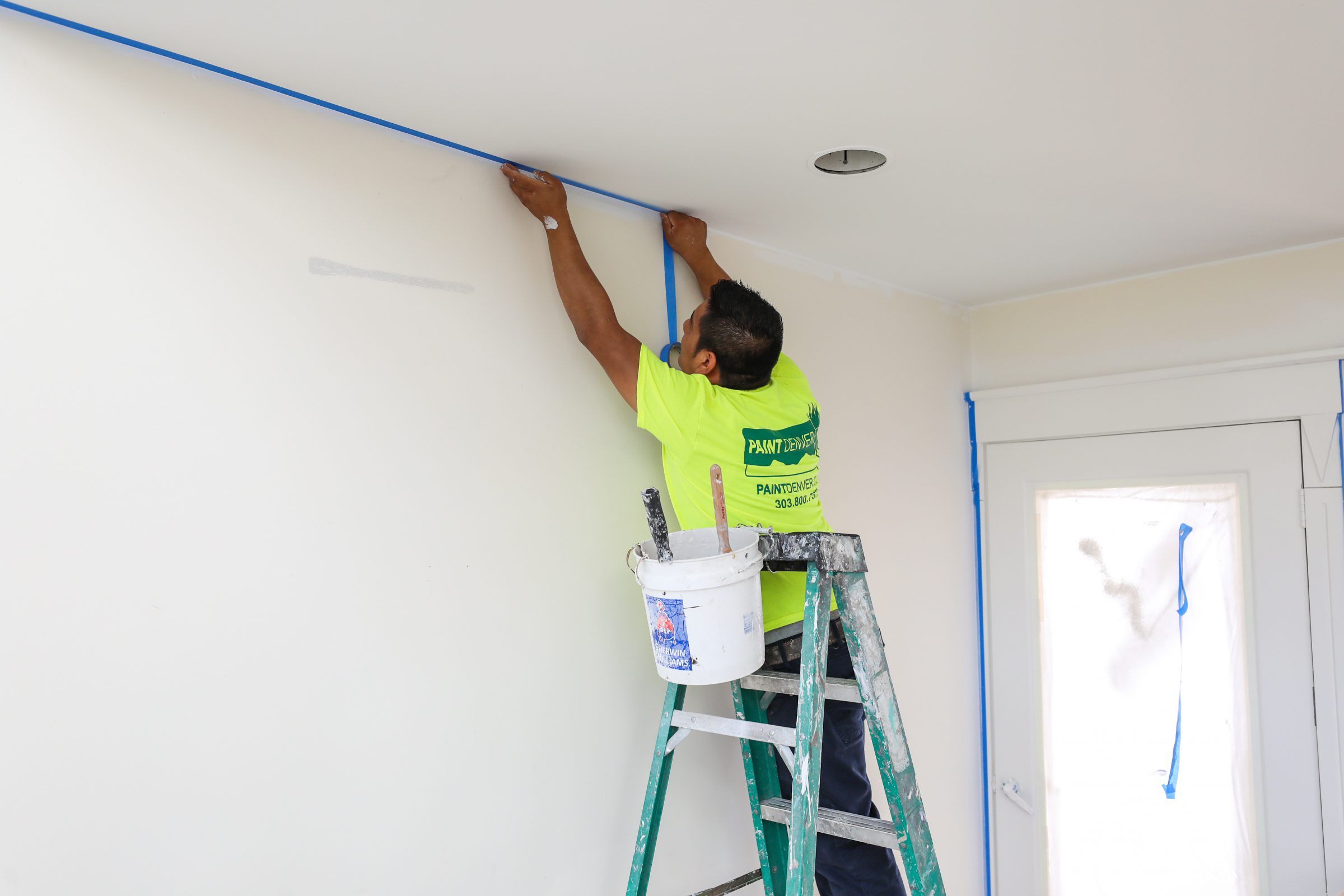 Prepping a Textured Wall for Wallpaper  Chris Loves Julia