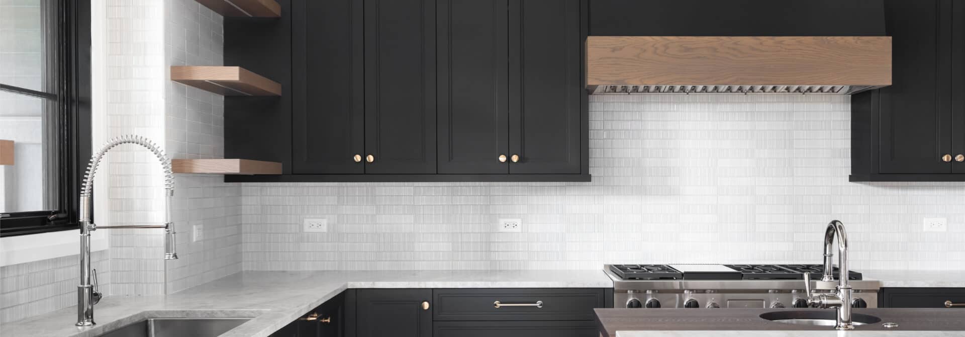 modern black kitchen cabinets